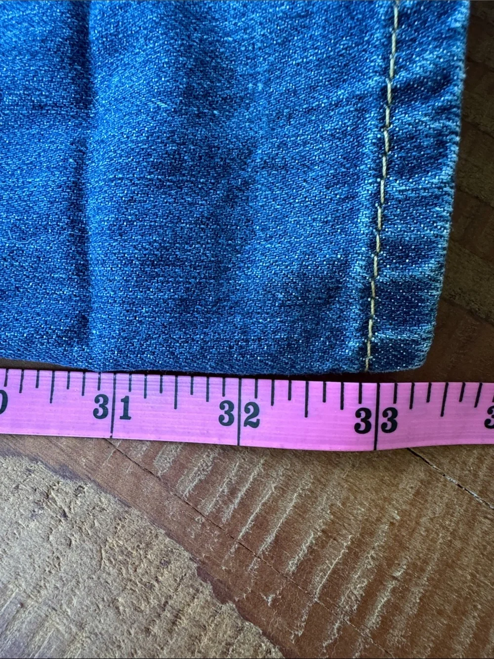 True Religion Blue Denim Back Pocket Jeans